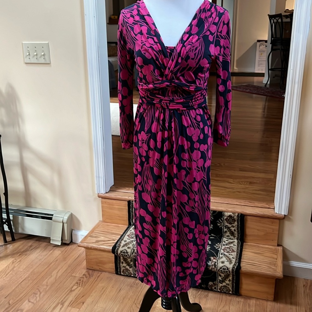 Boden midi dress, size 6 long, 42” in length, lined